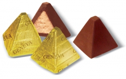 Μίνι πυραμίδα Σοκολάτα γάλακτος με πραλίνα αμυγδάλου